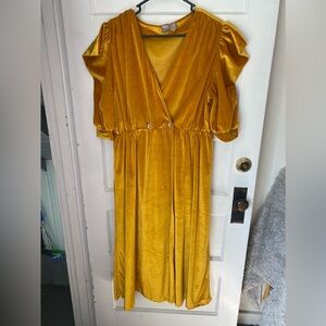 ASOS Deluxe Velvet Midi